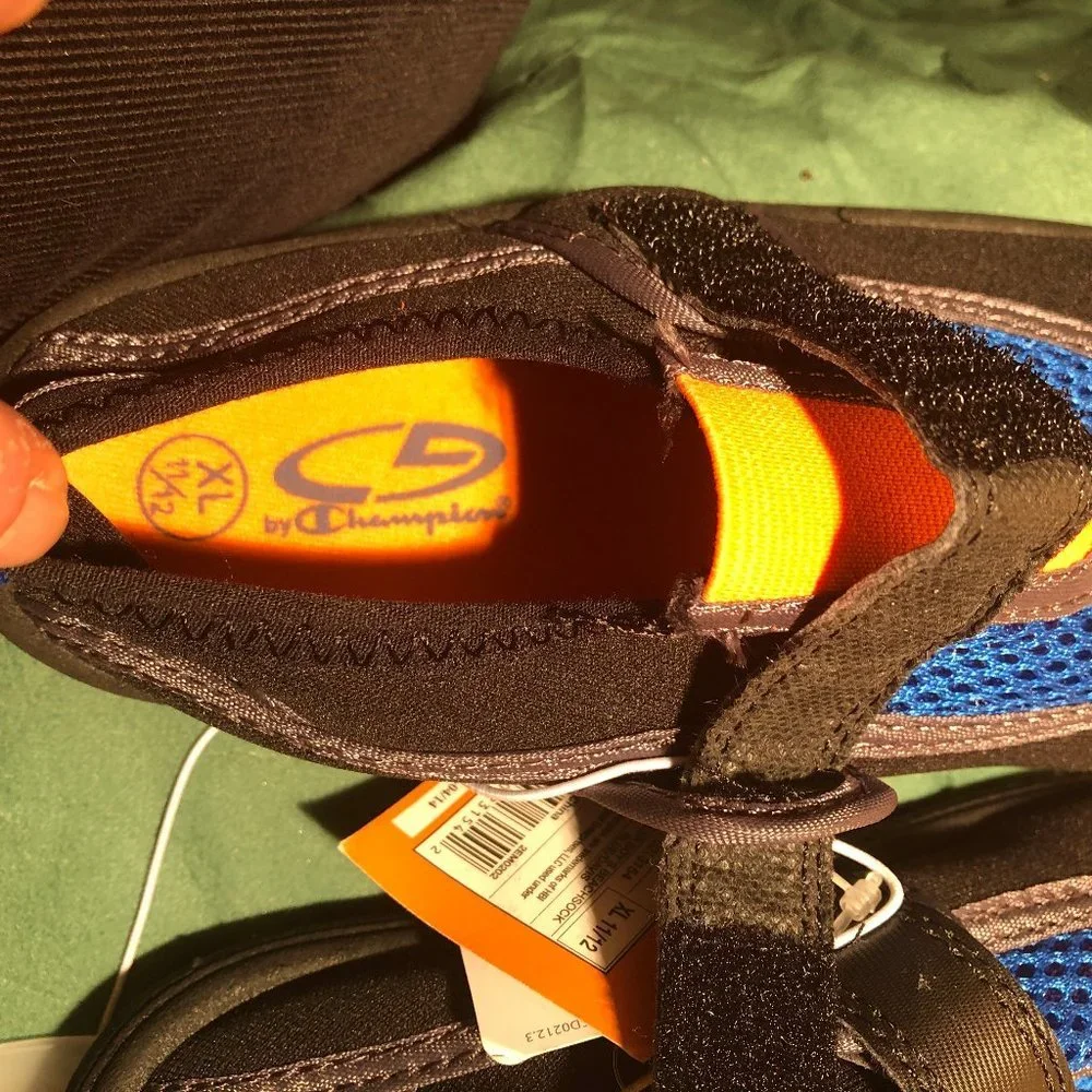 champion kids swimming shoes geo flo,  sz 11/12